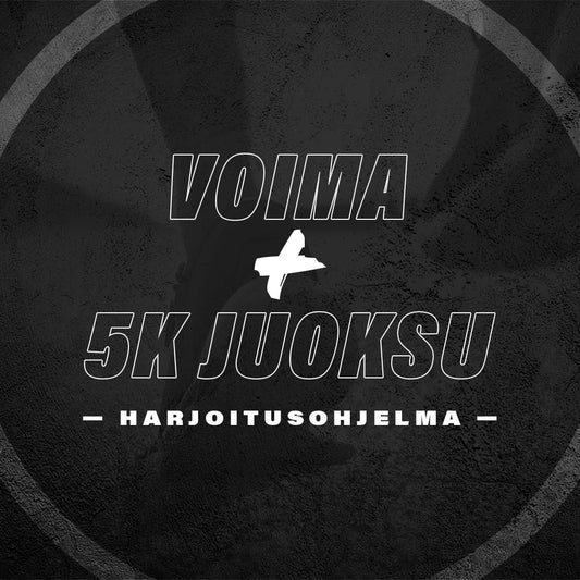 BLACKWEEK Voima + 5K juoksu Harjoitusohjelma